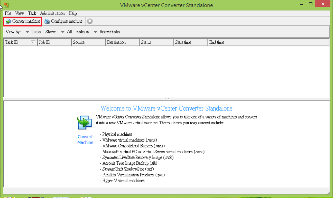 convert vmware player to hyperv multiple vmdk files
